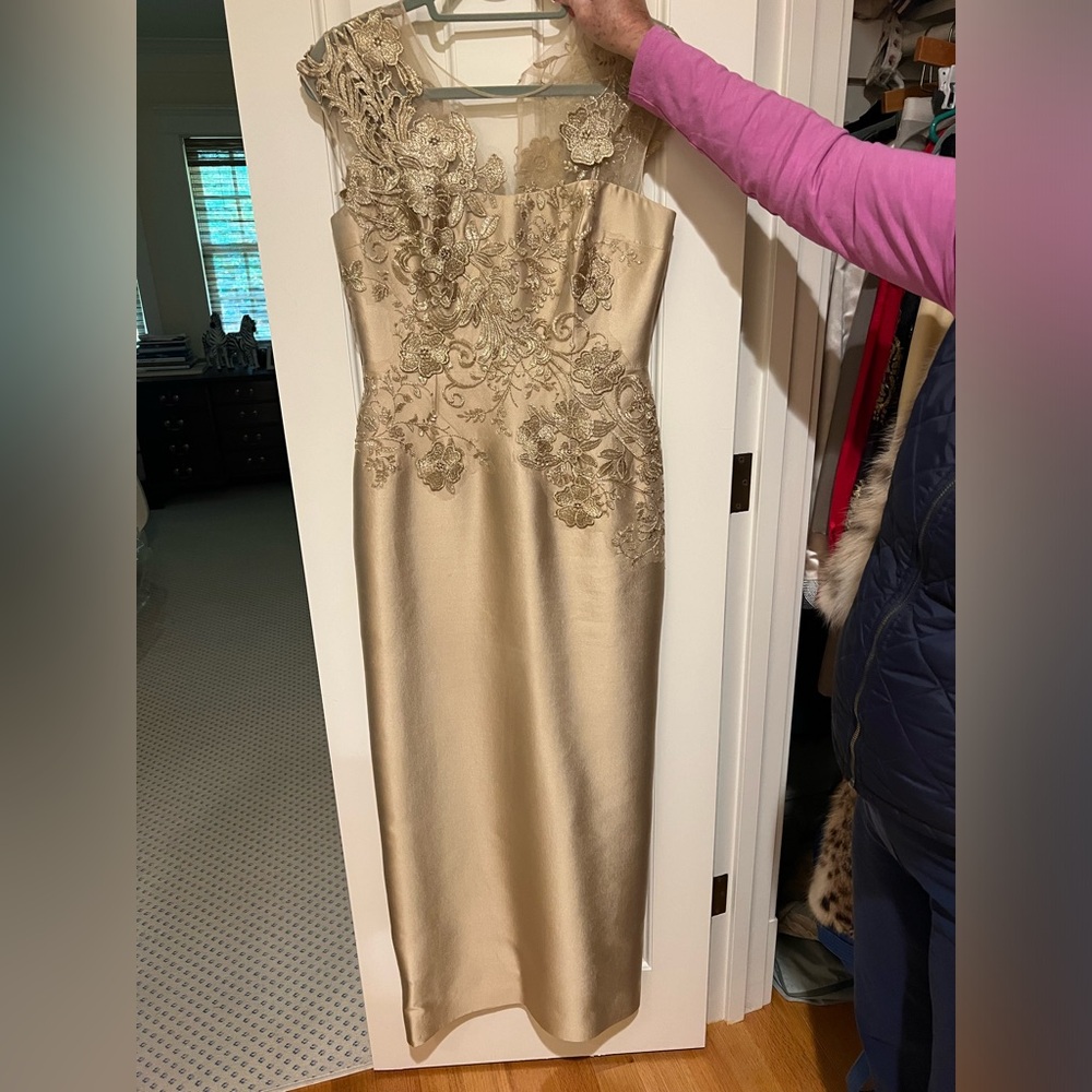 Silk and floral mother of the bride dress